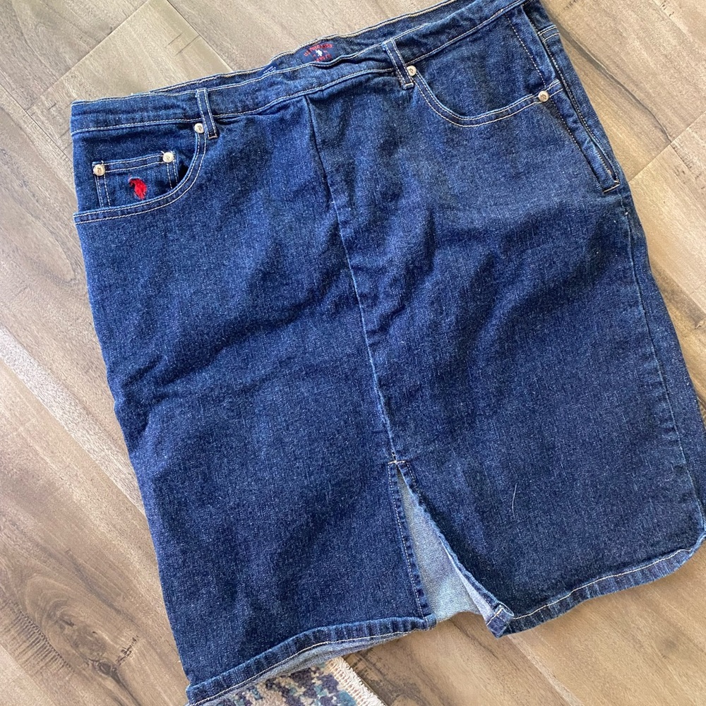 Polo Ralph Lauren midi jean skirt